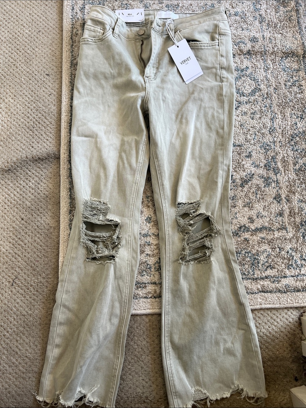 VERVET Blue Light Sage High-Rise Jeans